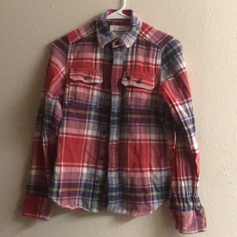 ✅ ABERCROMBIE & FITCH Plaid Button Up Casual Shirt